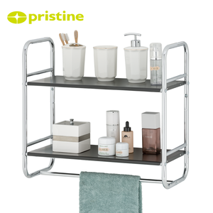 Estantes de Esquina Modernos para Baño, de Metal Cromado, Duraderos, Rectangulares, de Una Sola Capa, con Capacidad de 5 lb, para Almacenamiento en el Hogar - Product Image 2