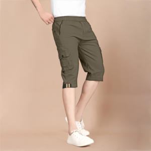 Pantalones Cortos Deportivos Casuales de Verano para Hombre, Cintura Elástica, Diseño Multibolsillos, Talla Personalizable OEM, Cómodos - Product Image 5