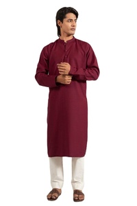 Hot Sale New Arrival Comfortable Men's Shalwar Kameez Custom Logo <b>Design</b> Pakistani Suits Long Dress for Parties-OEM <b>Services</b> - Product Image 2