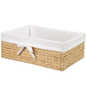 Panier de rangement en jacinthe d'eau naturelle de haute qualité, style minimaliste moderne, pour l'organisation de la maison (vente en gros) - Product Image 2