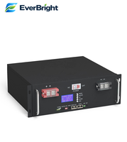Batterie au lithium Everbright 51,2 V 100 Ah montée sur rack pour le stockage d'énergie solaire et les systèmes d'alimentation de secours fiables