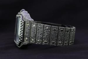 Montre automatique de luxe pour homme avec diamants en moissanite noire, style hip-hop glacé (Bussdown) - Product Image 4