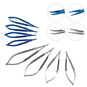 Pinzas Oftálmicas Portaagujas, Instrumentos Quirúrgicos de Acero Inoxidable y Titanio, 1 Unidad - Product Image 1