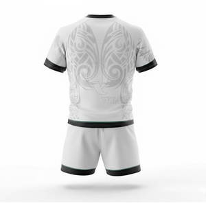 Ensemble d'uniformes de rugby pour hommes, tissu léger, respirant, durable, séchage rapide, maillot à manches courtes, shorts, personnalisable, conçu pour - Product Image 2