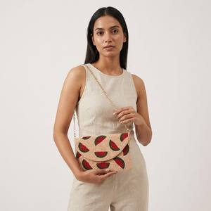 Bolsos de mano con cuentas hechos a mano de primera calidad para mujer, ecológicos, ligeros, para fiestas nocturnas, vendidos por proveedor indio. - Product Image 4