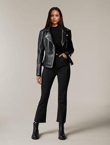 Elegante Chaqueta de Cuero Clásica para Mujer, Diseñada para Comodidad y Estilo, Chaqueta de Cuero Genuino - Product Image 6