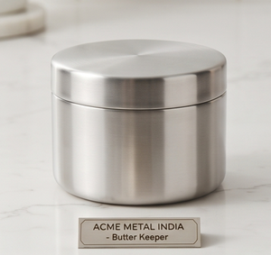 Contenedor de Mantequilla de Acero Inoxidable Personalizado, Elegante Vajilla para el Desayuno, para Uso en la Cocina, Comedor y Hostelería - Product Image 3