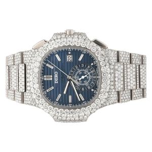 Luxury High Quality Hip Hop Iced Out <b>Mechanical</b> <b>Watch</b> for Men Custom Moissanite Stainless Steel Birthday Gift <b>Watch</b> - Product Image 1
