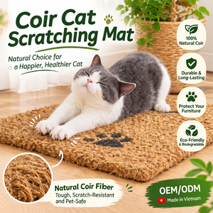 Meilleure Vente Tapis à gratter pour chat en fibre de coco naturelle écologique, robuste, pour le soin des griffes et la protection des meubles, OEM - Product Image 1