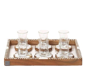 Handmade Natural <b>Wooden</b> <b>Slice</b> coaster Set Classic Wood Drink coaster square Design Custom Size Eco-friendly Home Decor Royal - Product Image 6