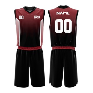 Ensemble de maillots de basket-ball réversibles unisexes personnalisés pour équipes américaines – Tenue de basketball fabriquée sur mesure - Product Image 5