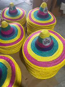 Sombrero Mexicano de Paja con Bordado a Mano de Alta Calidad, Estilo Nuevo, Divertido para Fiestas en la Playa, Color México - CARYLN - Product Image 6