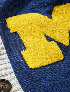 High Quality Women's Breathable Thick Warm Striped Knitted <b>Cardigan</b> Sweaters Customizable <b>Button</b> Winter Season Dress OEM - Product Image 6