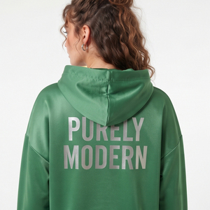 Conjunto Deportivo para Mujer, 100% Poliéster, Sudadera con Capucha Holgada de Corte Largo y Pantalones Acampanados - Product Image 4