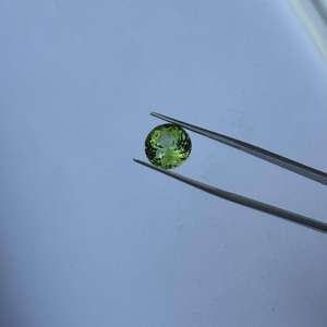 Loupe de qualité supérieure, tourmaline verte menthe, pierre précieuse naturelle, taille brillante ronde, pierre brute pour la fabrication de bijoux, vente en gros, OEM - Product Image 5