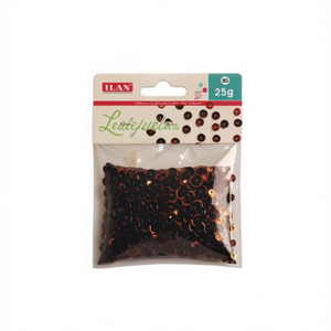 Perline Decorative ILAN 25g Colore Caffè per Cucito e Progetti Fai-da-Te - Product Image 1