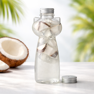 Bouteille en PET de 500 ml CM500-32.508 en forme de chat avec bouchon à vis – Emballage unique, amusant et fonctionnel pour sauces, boissons et sodas - Product Image 2