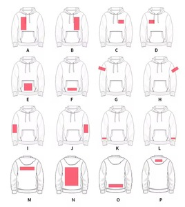 Vente en gros de sweats à capuche surdimensionnés pour hommes, personnalisables, 500 g/m², en polyester/coton lourd, pour impression en relief, broderie de logo, unisexe, vierges, automne - Product Image 2