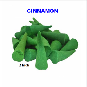 Cônes d'encens naturels à la cannelle – Vente en gros de la meilleure marque (Vert) - Product Image 1