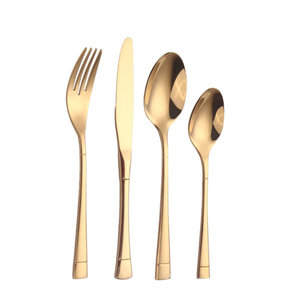 Juego de Cubiertos de Acero Inoxidable Dorado Brillante, Juego de Cubiertos de Lujo Pulidos, Juego de Cuchara, Tenedor y Cuchillo - Product Image 2