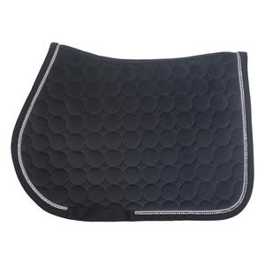Custom Horse Saddle <b>Pad</b> Square Quilted Velvet Comfort English Saddle <b>Pad</b> All Purpose Jumping Saddle <b>Pad</b> <b>Foam</b> 25MM - Product Image 3