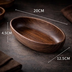 Tazón de Madera Clásico Hecho a Mano de Alta Calidad, Tazón de Madera Decorativo Redondo para Servir, Nuevo, a un Precio Accesible - Product Image 6