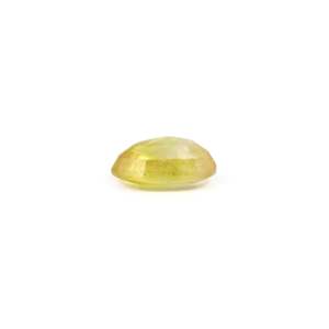 3.9 Carat Oval Cut Yellow Sapphire Loose Gemstone for Fine Jewelry - Product Image 3