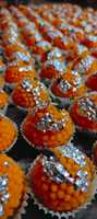 Bougie parfumée en forme de Motichoor Laddu, style indien, faite à la main en cire de soja – Idéale pour les fêtes, meilleur prix