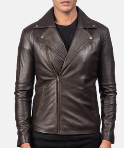 HOMIZON ENTERPRISES – Nouveauté : Blousons en cuir décontractés pour hommes, col montant, fermeture éclair, couleurs personnalisables – Prix abordable - Product Image 4