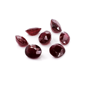 Rubis africains naturels calibrés ovales 10x12mm, pierres précieuses facettées naturelles pour la création de bijoux, prêtes à l'emploi - Product Image 1