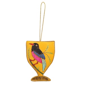 Árbol de Navidad hecho a mano tela bordada decoraciones personalizadas al por mayor adorno con camello Reno oveja caballo - Product Image 4