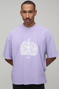 Camiseta de hombre de corte holgado y extragrande, con hombros caídos, de algodón grueso, estilo urbano, informal, para verano, uso diario. - Product Image 4