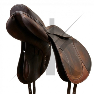 Selle d'équitation anglaise en cuir naturel souple de haute qualité, avec cadre en bois, confortable et durable, produits d'équitation anglaise en provenance d'Inde. - Product Image 4