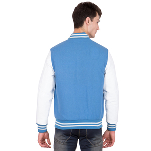 Oem Manufacturer High Quality Custom Baseball Letterman Varsity <b>Jacket</b> Cotton Sleeves Canvas Fabric Casual Style Stand for Men - Product Image 2