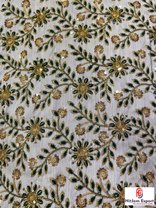 Premium 100% Polyester Embroidered Lace Fabric Medium Weight PA Coated 100GSM for Apparel Dressmaking Custom OEM ODM - Product Image 6