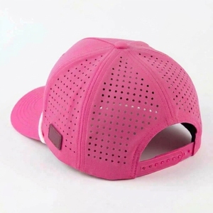 Casquette de golf structurée à 5 panneaux personnalisée, perforations découpées au laser, transfert thermique, visière pré-courbée, Gorras Snapback OEM ODM - Product Image 6