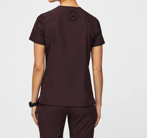 Uniformes Médicos de Alta Calidad OEM, Conjuntos Antiarrugas, Uniformes de Belleza, Blusas con Cuello en V, Traje de Enfermería para Mujer - Product Image 3