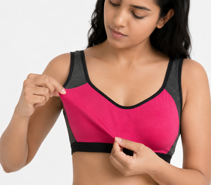 Women High Support Sports <b>Bra</b> Breathable Stretch Fitness Workout <b>Bra</b> for Gym Running Yoga and Training Wear - Product Image 4