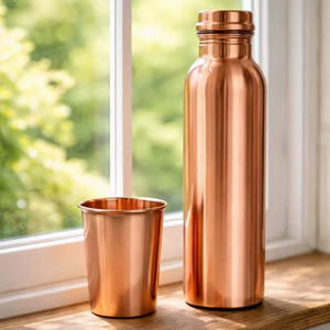 Botella de cobre para uso a largo plazo, producto ecológico seguro para el medio ambiente, botella de cobre Green Earth. - Product Image 1