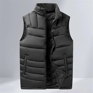 Chaleco Acolchado para Hombre, Ropa de Invierno Cálida, Chaqueta sin Mangas Acolchada, Estilo Urbano, Chalecos Acolchados - Product Image 2