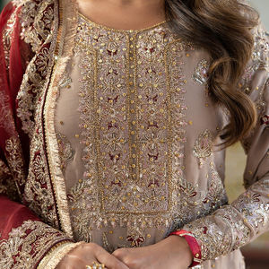 Producto Más Popular: Ropa de Boda India y Pakistaní, Vestido de 3 Piezas con Bordado para Damas, Prendas Listas para Usar en Fiestas - Product Image 4