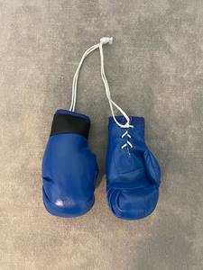 Highest Quality Custom Color Circle Shaped Mini Boxing Gloves Keyring MMA Gloves <b>Leather</b> <b>Keychain</b> Breathable Promotional - Product Image 3