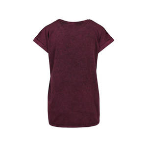 Camiseta de Algodón para Mujer, Estilo Acid Wash, Ecológica, Corte Ajustado, Manga Corta, Alta Calidad, Servicio OEM, Venta al Por Mayor 2026 - Product Image 6