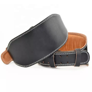 Genuine Weight Lifting Leather Belt Adjustable Professional Protection Unisex <b>Back</b> <b>Support</b> Weight Lifting Leather Belt Strength - Product Image 5