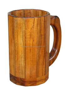 Handmade Acacia Wood <b>Mug</b> Unique Design for Kitchen Tabletop Bulk Price for Coffee and Water Drinking - Product Image 3