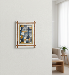 Premium Handmade <b>Rustic</b> Elegant Resin Inlay Vertical <b>Photo</b> <b>Frame</b> with Brass Border for Modern Luxury Home Decor - Product Image 4