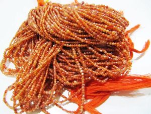 Cadena de Rodletes Facetados de Cornalina Mística Natural Recubierta, 13 Pulgadas de Largo - Product Image 2