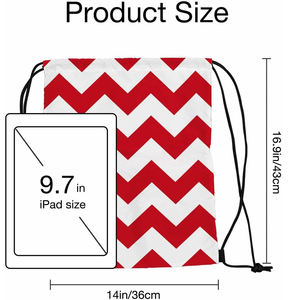 Sublimation <b>Drawstring</b> Bags Custom Logo Polyester Sports <b>Backpack</b> Lightweight Gym Travel Promotional String Bag - Product Image 6