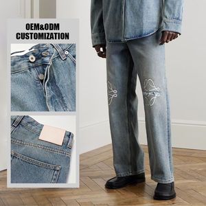 กางเกงยีนส์ทรงแบ็กกี้สำหรับผู้ชาย ดีไซน์ล่าสุด บริการ OEM คุณภาพพรีเมียม สวมใส่สบาย - Product Image 3