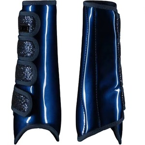 New Western Design Horse Neoprene <b>Brushing</b> <b>Boots</b> Leg Protection <b>Boots</b> Safety Wraps Equestrian Riding Equine Veterinary Equipment - Product Image 4